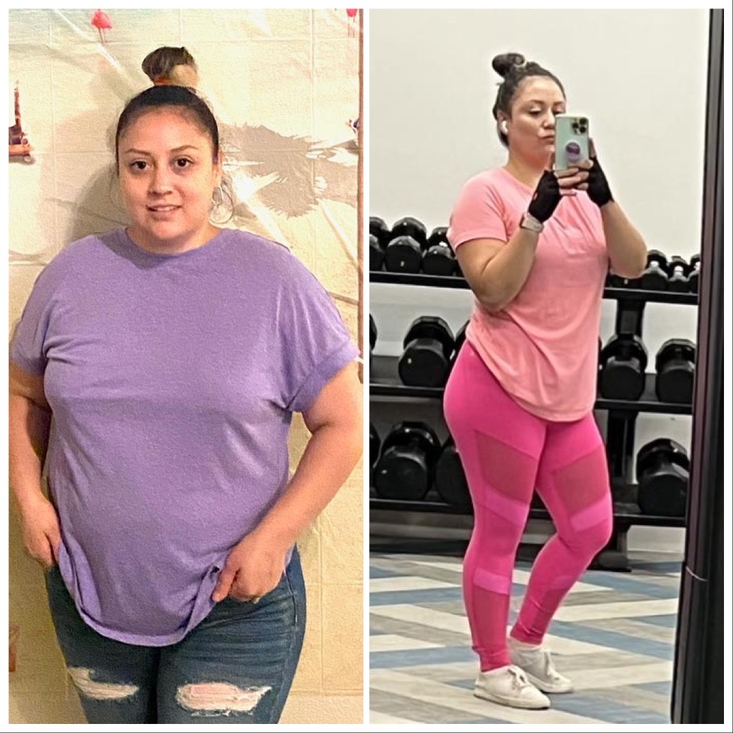 Client transformation — weight loss journey